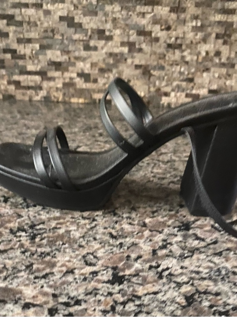 Black tie up the ankle shoes
